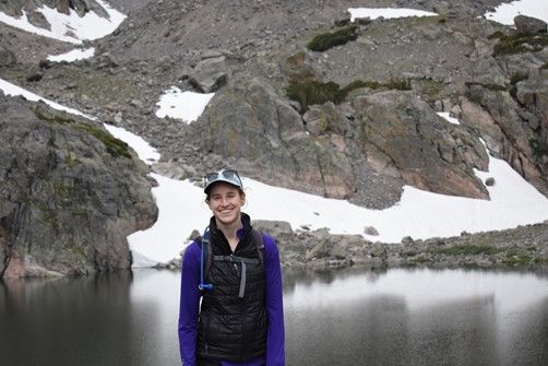 Megan Willig at Sky Pond